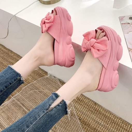 Women’s Soft Comfortable Breathable Butterfly SlippersSandalsmainimage42021-Women-s-Slippers-Summer-Thick-soled-Wedge-heel-Platform-Shoes-Women-s-Sandals-Women-s-1