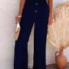Elegant Wide Leg Straight PantsBottomsmainimage4Female-Elegant-Wide-Leg-Straight-Pant-2022-Spring-Buttoned-High-Waist-Loose-Trousers-Women-Chic-Solid