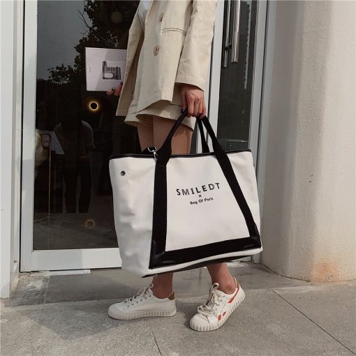 New Fashion Canvas Large Capacity Handbag – Miggon