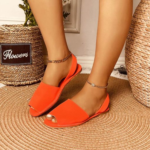 Casual Peep Toe Trendy SandalsSandalsmainimage4Women-s-Shoes-2022-Slippers-Peep-Toe-Stretch-Fabric-Round-Toe-Elegant-Ladies-Slip-on-Slides