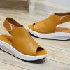 Leather Swing Peep Toe Casual SandalsSandalsmainimage55-Styles-Summer-Women-Sandals-Platform-Wedges-Sandals-Leather-Swing-Peep-Toe-Casual-Shoes-Women-Walk