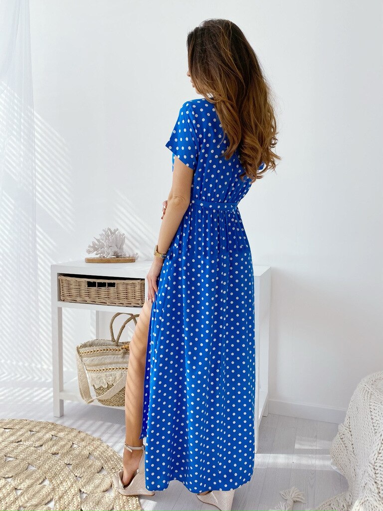 New Style Sexy Polka Dot Long Dress – Miggon