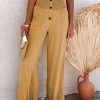 Elegant Wide Leg Straight PantsBottomsmainimage5Female-Elegant-Wide-Leg-Straight-Pant-2022-Spring-Buttoned-High-Waist-Loose-Trousers-Women-Chic-Solid