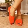 Casual Peep Toe Trendy SandalsSandalsmainimage5Women-s-Shoes-2022-Slippers-Peep-Toe-Stretch-Fabric-Round-Toe-Elegant-Ladies-Slip-on-Slides