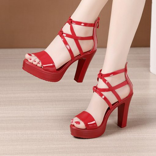 High Heel Gladiator SandalsSandalsvariantimage1Big-Size-32-43-Block-Heel-Platform-Sandals-Women-Wedding-Shoes-2022-Summer-High-Heels-Gladiator