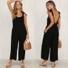 Trendy Loose Backless JumpsuitsDressesvariantimage1Summer-Women-Sleeveless-Rompers-Loose-Jumpsuit-O-Neck-Casual-Backless-Overalls-Trousers-Wide-Leg-Pants-4