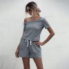 Summer Backless Mini RompersDressesvariantimage2Rompers-Womens-Jumpsuit-Summer-Black-Backless-Playsuits-Casual-Short-Sleeve-Pocket-One-Piece-Clothes-Grey-2020