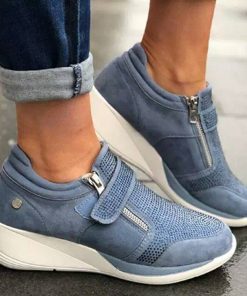 Women’s Zipper Wedge SneakersFlatsvariantimage2Wedges-Shoes-Woman-Sneakers-Zipper-Platform-Trainers-Women-Shoes-Casual-Lace-Up-Tenis-Feminino-Zapatos-De