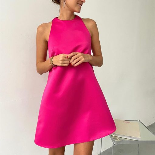 A-Line Casual Solid Mini DressDressesvariantimage2Women-Satin-Vest-Mini-Dress-2022-Summer-Fashion-Sleeveless-O-Neck-A-Line-Party-Dresses-Casual