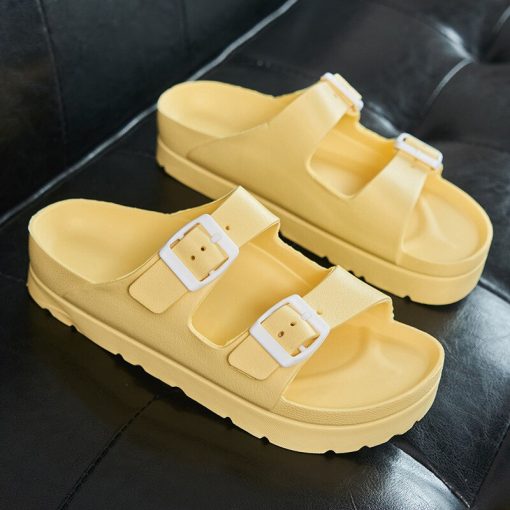 Women’s Thick Sole Light Weight SlippersSandalsvariantimage5New-Arrival-2022-Thick-Sole-Sandals-Breathable-Comfort-Beach-Casual-Shoes-Double-Belt-Adjustable-Flat-Slippers