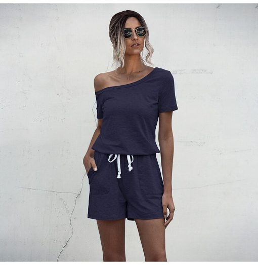 Summer Backless Mini RompersDressesvariantimage5Rompers-Womens-Jumpsuit-Summer-Black-Backless-Playsuits-Casual-Short-Sleeve-Pocket-One-Piece-Clothes-Grey-2020