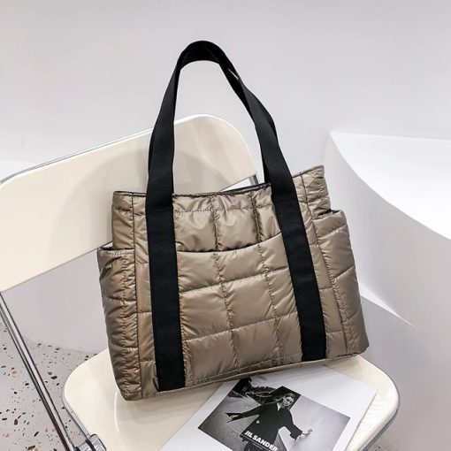 Women’s Plaid Tote Messenger HandbagsHandbags2022-Hit-Winter-Brand-T-extured-P