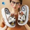 Cute Cartoon Lovely Animals Bedroom Cotton Home SlippersSandalsBROWN-1