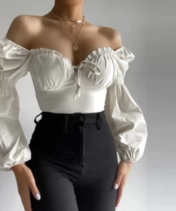 Women’s Puff Sleeve Ruched Crop TopTopsColysmo-Fall-Linen-Blouses-Puff-Sleeve-Ruched-Sweatheart-Neck-Tie-up-2-Layer-Long-Sleeve-White.jpg_Q90.jpg_