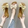 Women’s Butterfly-Knot Low Comfortable SlippersSandalsFlat-Shoes-Female-Slippers-Soft