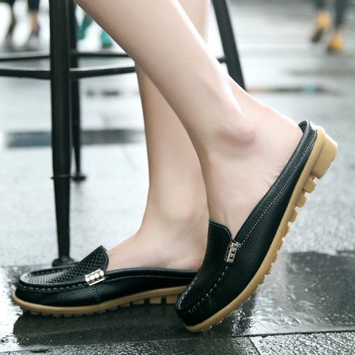 Summer Trending Genuine Leather Half LoafersFlatsH74bcf58e41cd4066b15720d227e27c5
