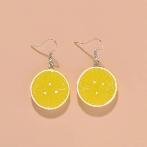 Creative Funny Fruit Crystal Cute Trendy EarringsJewelleriesKorean-Lovely-Fr-uit-Tea-Cup-Earr