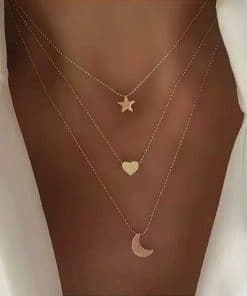 Women’s Tassel Pendant Chain Choker NecklaceJewelleriesLATS-Gold-col.-or-Choker-Necklace