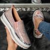 Luxury Flat Rhinestone Bling Sewing Platform SneakersFlatsLazySeal-Luxury-Women-Flats-Rhin-2