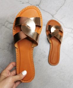 Women’s Summer Leather Flat SandalsSandalsNew-Slides-Women-Su-mmer-Slippers