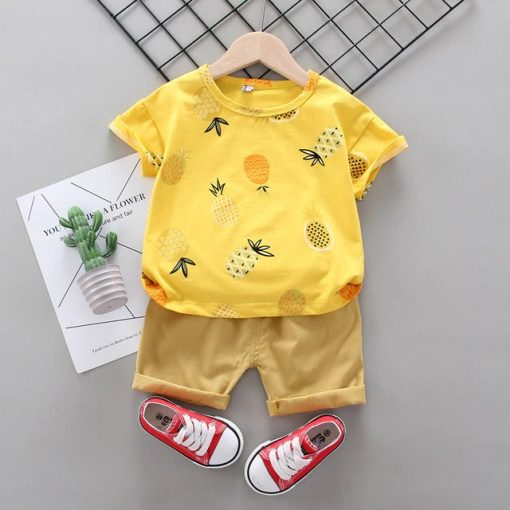 Unisex New Summer Baby 2 Piece SetKidsNew-Summer-Baby-Clothes-Suit-Chi-1