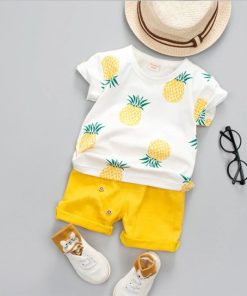 Unisex New Summer Baby 2 Piece SetKidsNew-Summer-Baby-Clothes-Suit-Chi