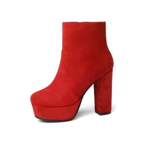 Women’s High Heel Ankle BootsBootsQUTAA-2-021-Women-Ankle-Boots-Squ