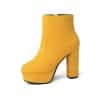 Women’s High Heel Ankle BootsBootsQUTAA-2021-Women-Ankle-Boots-Squ