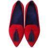 Women’s Spring Summer Flat Shoes LoafersFlatsRED-1