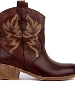 Genuine Leather Embroidered Women’s Ankle BootsBootsSail-Lakers-Genuine-Leather-Embr-2
