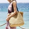 Summer Beach Bag Rattan Woven Handmade Knitted Straw HandbagsHandbagsWomen-Handbag-Summer-Beach-Bag-R