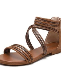 Women’s Flat British Style SandalsSandalsYAERNI-Wedge-Sandals-Women-s-202