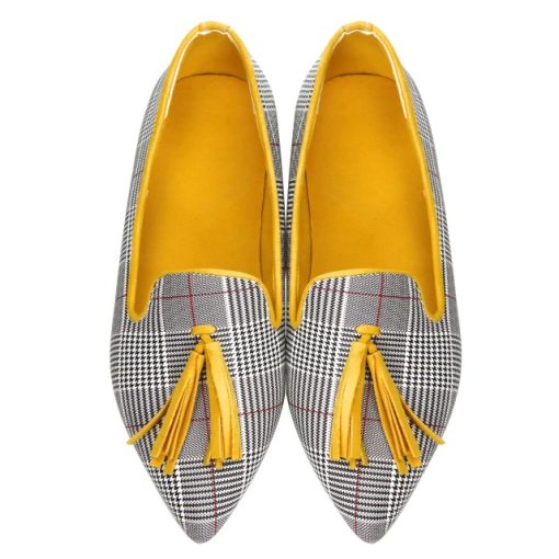 Women’s Spring Summer Flat Shoes LoafersFlatsYELLOW-2