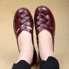 Trending Summer Flat Korean Mom Genuine LoafersFlatsmainimage0Breathable-Flats-Female-Shoes-Summer-2021-New-Arrival-Genuine-Leather-Flats-Woman-Leather-Loafers-Mom-Casual