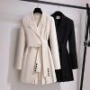 Fashion Trench Vintage Windbreaker Jackets With Belt BlazersTopsmainimage0Fashion-Trench-Coat-Dress-Women-2022-New-Spring-Autumn-Windbreaker-Coat-Female-Oversize-4XL-Black-White