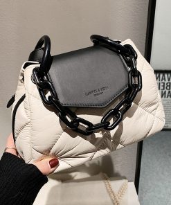 PU Leather Padded Quilted Women’s Designer HandbagsHandbagsmainimage0Kawaii-Tote-Bag-2022-Hit-Winter-PU-Leather-Padded-Quilted-Women-s-Designer-Handbag-Luxury-Brand