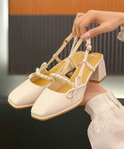 New Fashion Prom Office Solid Color Square Heel SandalsSandalsmainimage0Sandals-for-Women-High-Heels-Shoes-2021-New-Fashion-Spring-Autumn-Prom-Office-Solid-Color-Square
