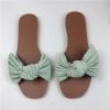 Women’s Butterfly Knot Comfortable Flat SlippersSandalsmainimage0Shoes-Women-Low-Female-Slippers-Luxury-Slides-Soft-2021-Designer-Flat-Summer-PU-Fretwork-Basic-Rubber