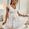 Elegant Ruffle Lace White DressDressesmainimage0Simplee-Elegant-ruffle-lace-white-dress-party-women-Summer-lace-up-sleeveless-vestido-A-line-v