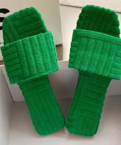 Towel Design Charm Open-toe Casual Sandals-SlippersSandalsmainimage0Women-Temperament-Slippers-Towel-Design-Charm-Open-toe-Set-Foot-2022-Vacation-Beach-Flat-Sandals-Casual