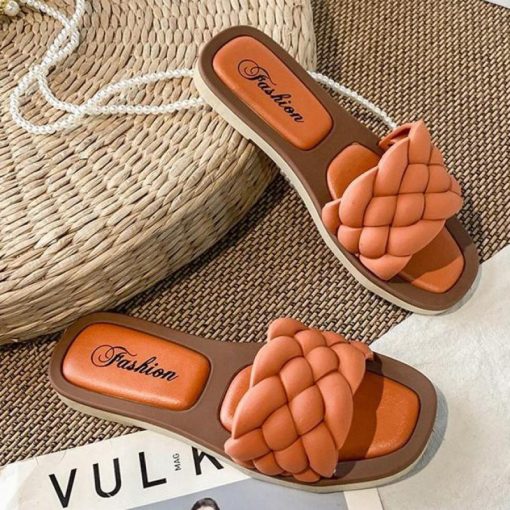 Women’s Casual Flat Flip Flop Sandals-SlippersSandalsmainimage12021-New-Summer-Indoor-Woven-Slippers-Women-Sandals-Female-Outdoor-Beach-Casual-Flat-Flip-Flop-Ytmtloy