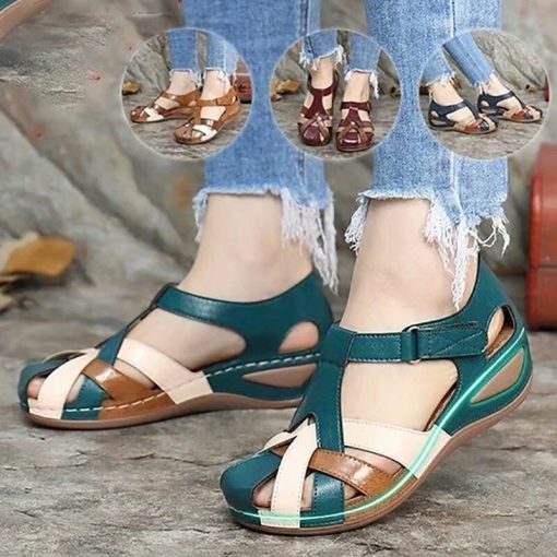 Women’s Fashion Comfortable SandalsSandalsmainimage12022-Fashion-Women-s-Sandals-Sli-On-Round-Female-Slippers-Casual-Comfortable-Outdoor-Fashion-Sunmmer-flat