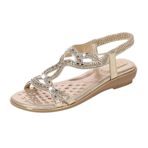Summer Rhinestones Bohemian Style Comfortable Soft Sandals – Miggon