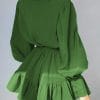 Women’s Elegant A-Line Ruffle Mini DressDressesmainimage1BerryGo-College-style-lantern-sleeves-ruffled-women-dress-green-Elegant-A-line-elastic-waist-mini-dress