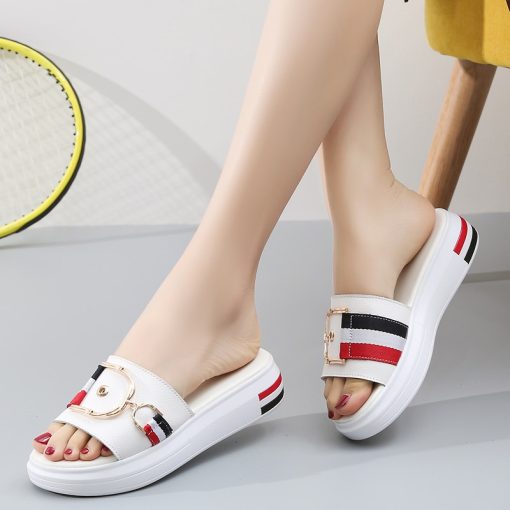 Women’s Comfortable Luxury Slippers-SandalsSandalsmainimage1Comemore-2021-Women-Slippers-Flat-Shoes-Woman-Comfortable-Female-Sandals-Ladies-Luxury-Home-Platform-Slides-Flip