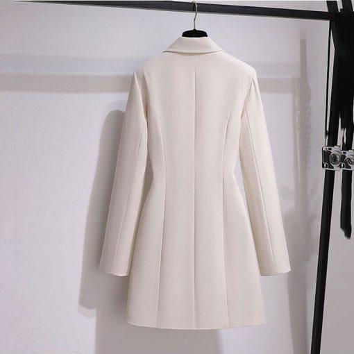 Fashion Trench Vintage Windbreaker Jackets With Belt BlazersTopsmainimage1Fashion-Trench-Coat-Dress-Women-2022-New-Spring-Autumn-Windbreaker-Coat-Female-Oversize-4XL-Black-White