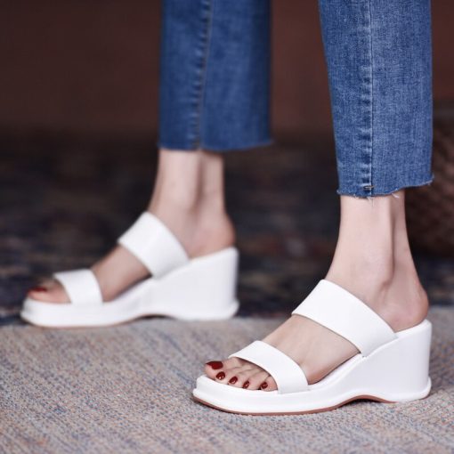 New Wedge Casual Platform Slippers-SandalsSandalsmainimage1New-Wedges-Casual-Slippers-Summer-Platform-Women-Shoes-2022-Slingback-Flip-Flops-Daily-Dress-Slides-Pu