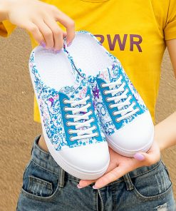 New Women’s Slip On Canvas Half SneakersFlatsmainimage2Airavata-2021-New-Women-s-Slip-On-Half-Canvas-Skate-Beach-Slippers-Summer-Without-Heel-Flats
