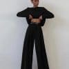 2 Piece Loose Comfortable OutfitsDressesmainimage2Mnealways18-Classic-Wide-Pants-Floor-Length-Pleated-Loose-Women-Trousers-Spring-Wide-Leg-Pants-Vintage-Female