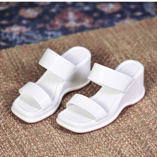 New Wedge Casual Platform Slippers-SandalsSandalsmainimage2New-Wedges-Casual-Slippers-Summer-Platform-Women-Shoes-2022-Slingback-Flip-Flops-Daily-Dress-Slides-Pu
